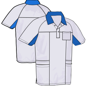 Fashion sewing patterns for UNIFORMS Shirts Doctor scrub  7845